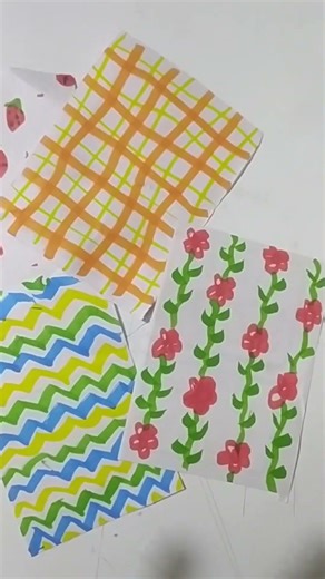 Diy some random pattern paper 😘😘 #easy