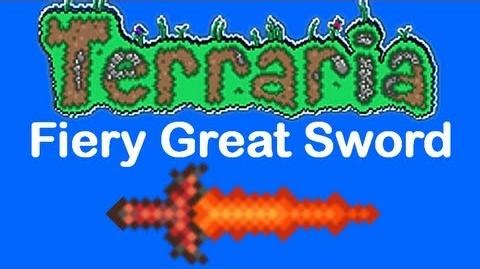 Terraria Fiery Great Sword (fixed)