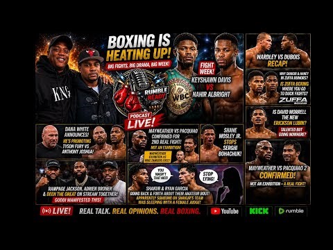 KEYSHAWN vs ALBRIGHT FIGHT WEEK ,AJ, Shakur Rumors & Pacquiao/Mayweather 2?!