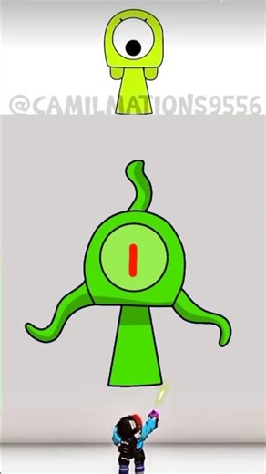 My OC Sprunki Green Alien from pocoyo #sprunki #incredibox #drawing #sprüche #shorts