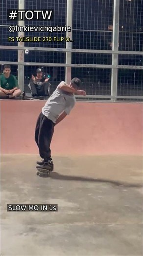 Best Trick of the Week | Fs tailslide 270 Flip out · @linkievichgvbriel #shorts