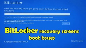 Fix BitLocker Recovery screen on Startup in Windows 10 or 11
