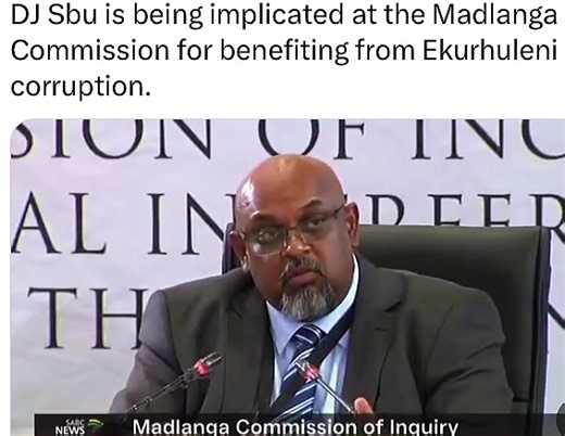 Corruption Inquiry Exposes DJ Sbu's Irregular Contracts