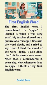 95K views · 1.9K reactions | First English Word || Improve Your English Reading Skill  #englishwords #English #learnenglish #reading | English Zone | Facebook