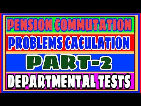 COMMUTATION VALUE OF PENSION: calculate pension commutation