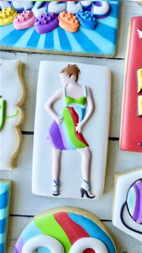 Joy Corts on Instagram: "I scraped this cookie immediately after filming and started over. Those leg craters were driving me crazy! A lesson in not letting the base layer dry for too long 😭 . . . . . . . #13goingon30 #13goingon30cookies #30flirtyandthriving #thirtyflirtyandthriving #30thbirthdaycookies #cookievideo #cookievideos #cookiedecoratingvideo #cookiedecoratingvideos #birthdaycookies #sugarcookies #cookiesofinstagram #cookiesofig #sugarcookiesofinstagram #decoratedcookies #cookiedecorat