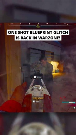 THIS GLITCHED ONE-SHOT BLUEPRINT IS BACK... 😱 #warzoneglitch #warzoneglitches
