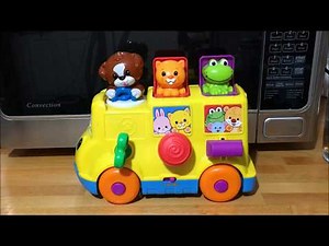 Wheels on the Bus Musical Pop Up Animal School Bus