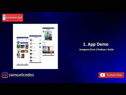 1. App Demo |Instagram Clone| Kotlin | MVVM | Firebase |