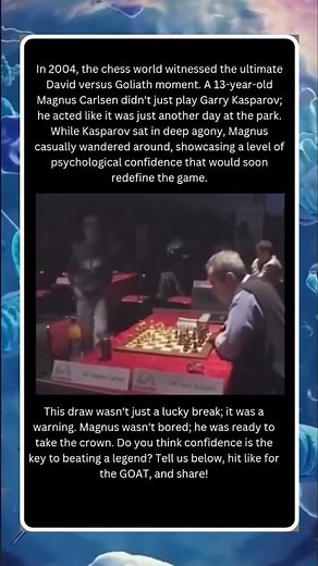 The Day 13-Year-Old Magnus Carlsen Terrified Kasparov! 🧠♟️
