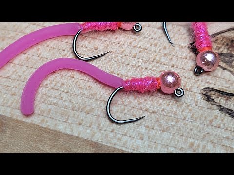 Top producing euro nymph - The Dirty Worm - fly tying video - squirmy wormy