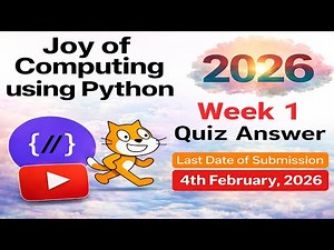 NPTEL Joy of Computing Using Python – Week 1 Quiz Answers 2026 (Proof Included)