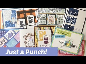 My Favorite Punch for Quick Cards|10 Easy Card Layouts to Make in Minutes!