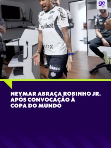 Neymar em bastidores da 1ª ida ao Santos pós-convocação