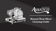 Avantco Manual Meat Slicer Cleaning Instructions  Video | WebstaurantStore