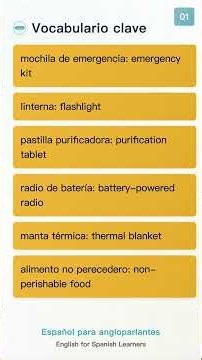 [Shorts] Aprende español en 1 minuto!! Disaster Prep with Laughter: Emergency Kits, Jokes,...