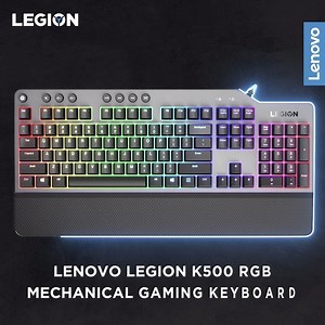 Durable yet aesthetic, the #Legion K500 RGB mechanical gaming keyboard delivers consistent comfort and functionality for your everyday gaming needs. ⌨ Feel the difference today! https://www.lenovo.com/legion #LenovoLegion #GamingKeyboard #Keyboard #LegionK500 | Lenovo Legion