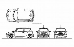 Mini Cooper - Free CAD Drawings