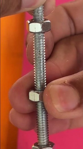 Smart way to join threaded rods perfectly.Tight, reusable, and#CaliGarage #ThreadedRodFix #MetalJoin