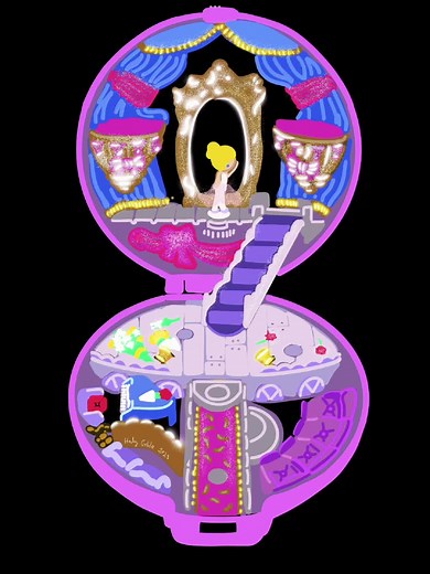 Polly Pocket grand ballet 1993 #pollypocket #pollypockets #bluebirdpollypockets #90skids