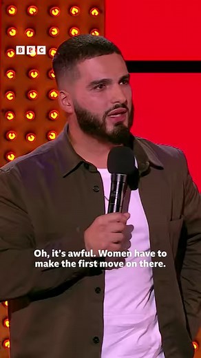 Don't slide into Kae's DMs with 'Hey.' Instant block. Kae Kurd #LiveAtTheApollo #iPlayer | BBC One