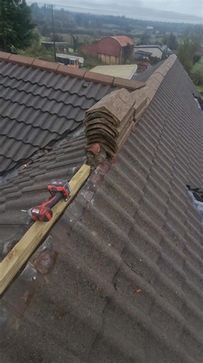 dry ridge system offers benefits like increased durability and weather resistance because it uses mechanical fixings instead of mortar, better roof ventilation which prevents condensation, faster and safer installation, and a neater, low-maintenance finish. This makes it a long-lasting and more reliable alternative to traditional mortar-bedded ridges, which can crack and degrade over time. Call leinster home improvements today for free quotation on 085 7618060 ☎️ or email leinsterhi@gmail.com We