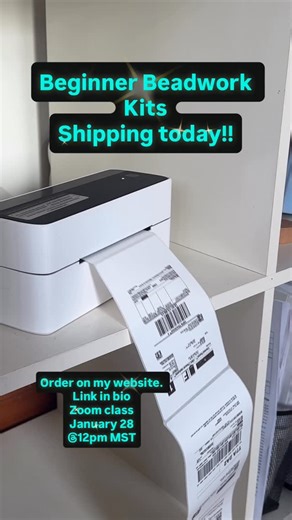 Métis Art Supply on Instagram: "The Beginner Beadwork Kit ships TODAY! Get your spot for the zoom class February 28 @ 12pm MST #shipping #shippingworldwide #beadwork #kits"