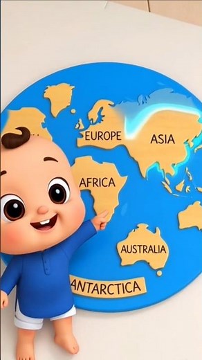 Learn the 7 Continents 🌍 | 7 Continents Names | Asia, Africa, Europe & More