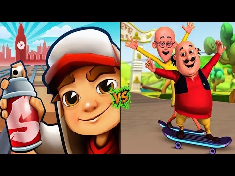 Subway Surfers vs Motu Patlu Run 😲 High Speed Adventure