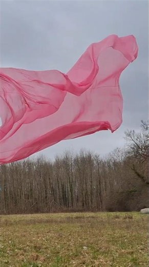 Silk flapping in the wind