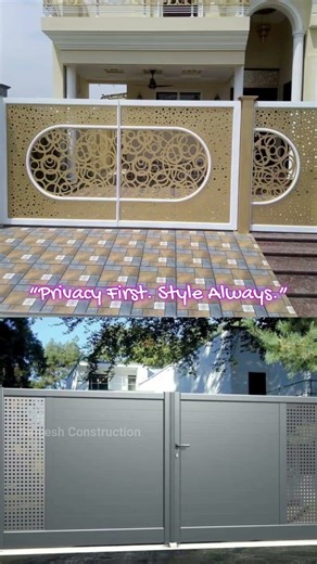Privacy-Focused Steel Gate Idea