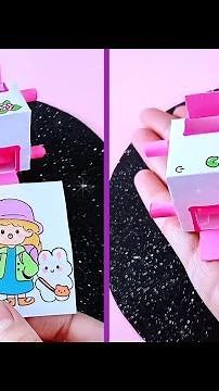 DIY cute mini printer _ How to make a cute mini printer at home / DIY Miniature Craft Idea