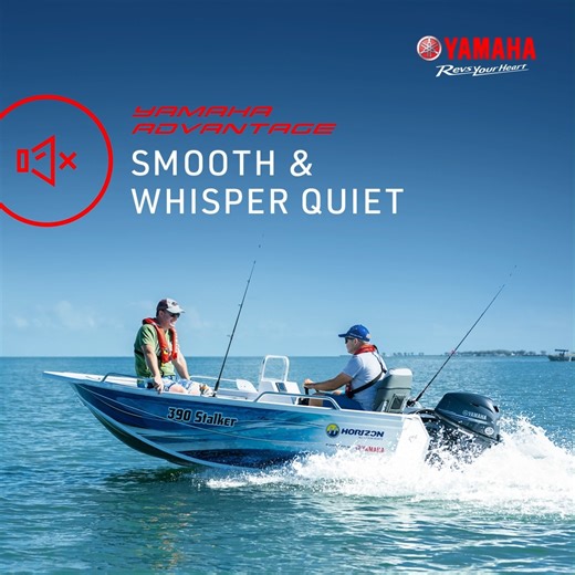 Yamaha Advantage - Smooth and Quiet From smooth, quiet shift-dampening propellers to water-sealed out shaft walls and noise-suppressing cowlings, Yamaha outboards are engineered for comfort, durability and performance on the water. 👉 Learn more: https://tinyurl.com/4f3phpcx #YamahaOutboards #ReliabilityStartsHere | Yamaha Outboards Australia