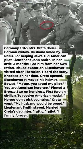 What Eisenhower Said to the German Widow Who Was Protecting an American Pilot in Her Attic | Militar