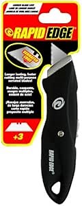 Rapid Tools RT00034 Retractable Utility Knife with Soft Grip