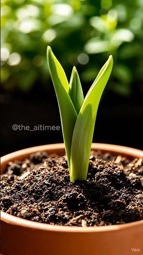 Tulip Growth ASMR 🌸 | Relaxing AI Flower Time-Lapse
