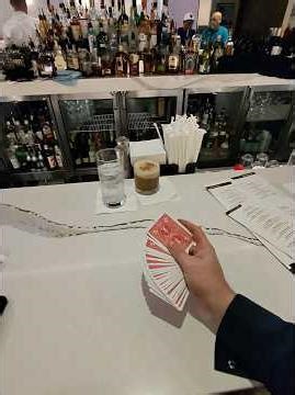 Sleight of hand practice at steakhouse 71 at Disneys contemporary resort. #flourish #cardtrick