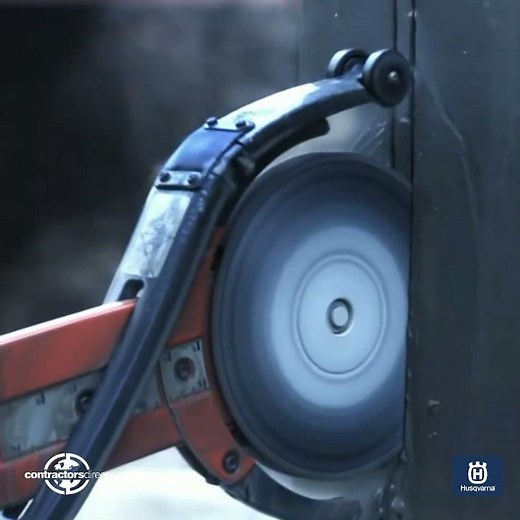 Cut-n-Break Concrete Saw in Action