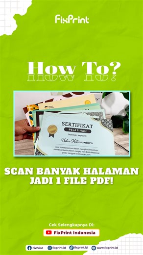 FixPrint Indonesia on Instagram: "Scan banyak halaman jadi 1 PDF? Bisa banget pakai Canon PIXMA G3730! Cek video tutorial lengkapnya di channel FixPrint Indonesia https://youtu.be/hSf6x8Wh2Wo #canong3730 #canonpixma #scandokumen #scanpdf #printercanon #tutorialprinter #fixprint"