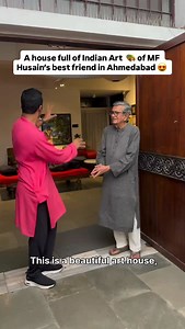 Art House That Breathes Culture & Heritage in Ahmedabad Step inside Amit Ambalal's Ahmedabad residence, where traditional pichvai art from Nathdwara glows like prayers, where sculptures stand as silent keepers of memory, and where interiors don't just display art, they live it. This is what happens when a home becomes a canvas. When design meets soul. When culture breathes through every room. This episode is brought to you by @livspace [BJ] - they help you design your dream home interiors beauti