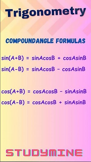 Trigonometry Compound Angles Formula