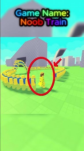 NOOB TRAIN CHAOS 😂🚂 #roblox