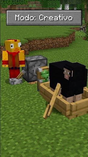 Your friend who uses Creative mode 💀😭 #Minecraft #Short