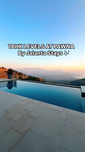 Jalanta Stays on Instagram: "7BHK LEVELS at PAWNA !!!📍 Experience unparalleled luxury in this exquisite 7BHK villa, featuring a stunning infinity pool, spacious interiors, and world-class amenities. Where elegance meets comfort, this sanctuary redefines lavish living. Book your stay now - 📞- 8421133387 / 9049933387 #jalantastays #staycation #villa #lonavala #luxuryvilla #pawna ##mountains#nextlevel#"