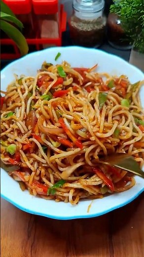 Street Style Noodles Recipe😍| Spicy Chinese Noodles At Home | Instant Veg Noodles Recipe