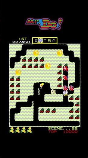 Mr.Do! Level 22 – Classic Arcade Gameplay#shorts