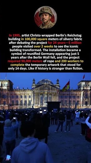 The Artist Who Wrapped Germany's Parliament Building in 100,000 Square Meters of Fabric