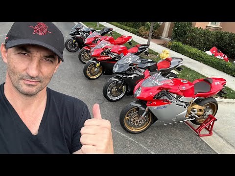 Five Of The Most Iconic MV Agusta Superbikes - F4Oro, F4Ago, F4Tamburini, F4CC, F4Senna #mvagusta