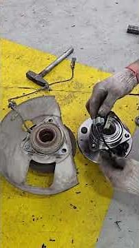 gmc front wheel hub replacement guide #automotive #mechanic #DIY