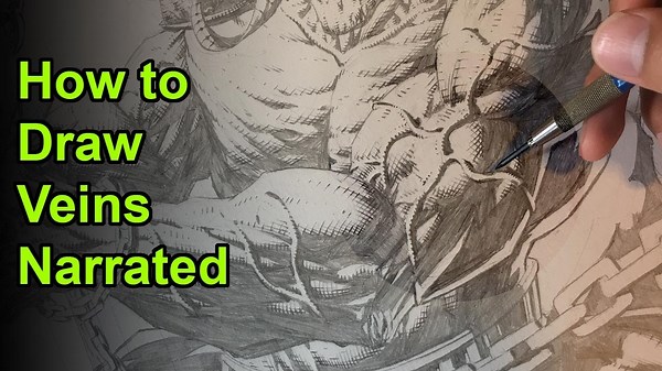 How to Draw Veins Fully Narrated Step by Step Tutorial